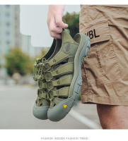 Sandalias de bolsillo con suela ligera para exteriores, de gran tamaño, sandalias de senderismo de verano para mujer, zapatos de playa para hombre - details 37