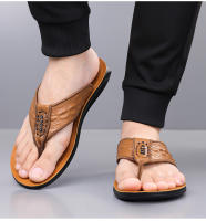 Chanclas de hombre de verano de cuero con patrón de cocodrilo de moda transpirable pellizco sandalias casual tendencia zapatos de playa Q1576 - details 10