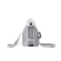 Bolsa de transporte de botella de agua de malla con correa para el hombro, bolso cruzado de nailon de secado rápido para botella de agua, asa de bolsillo frontal - details 3