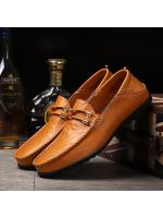Zapatos de hombre de cuero suave Zapatos de punta de primavera-verano, zapatos de cuero británico casuales, zapatos grandes en tamaño - details 5