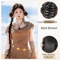 Extensiones de cabello trenzado largo sintético, trenzas de boxeo, peluca con cabeza de bola de Hip Hop, Clip de garra, trenzas torcidas naturales, cola de caballo para mujeres/niñas - details 1