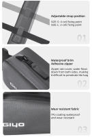 Giyo-Bolsa de tubo para cuadro superior delantero de bicicleta, ultraligera, portátil, impermeable, bolsillo de gran capacidad, accesorios de ciclismo - details 12