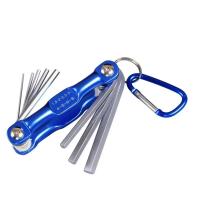 Llave hexagonal plegable portátil con mango de Metal, destornillador, juego de llaves Allen plegables, herramienta de extracción, llave Hexagonal Torx 8 en 1 - details 15