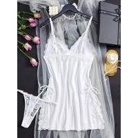 Conjunto de camisón y braguita de diseño encantador con tirantes finos y cuello en V, ropa sexy para mujer - details 14