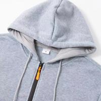 Sudadera con Capucha de Cremallera Completa para Hombres Ropa Deportiva Casual de Otoño-Invierno con Bolsillo Plano - details 4