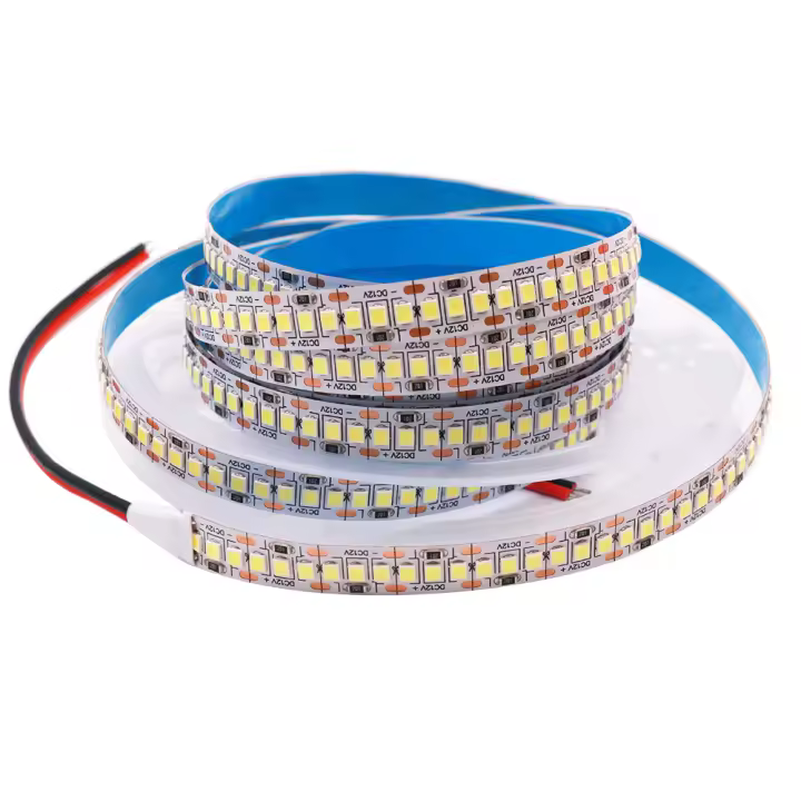 Tira de luces LED de 5M, 12V, 2835, 240LED/m, cinta de luces de color blanco/blanco cálido/blanco Natural, resistente al agua, decoración de habitación - 1