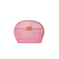 Bolsa de maquillaje de malla semicircular, bolsa ligera para lápiz labial, bolsa de cosméticos transparente, bolsa de lavado con cremallera, bolsa de almacenamiento para artículos de tocador, baño - details 14