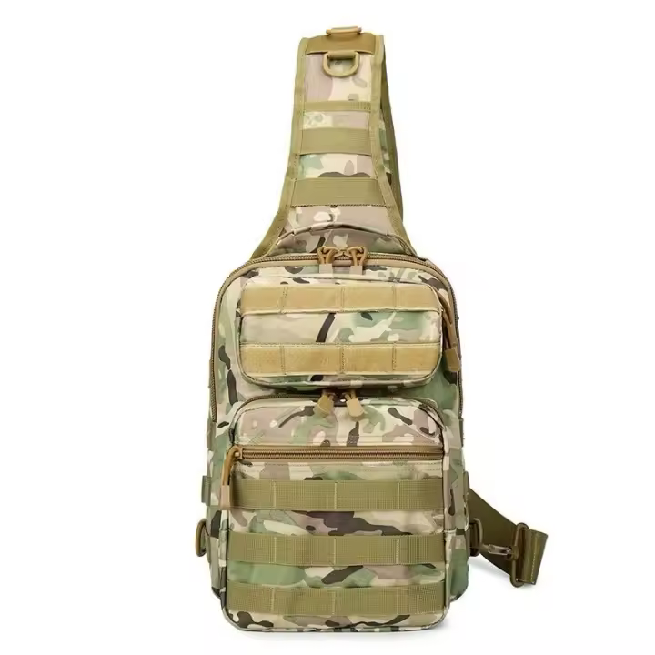 Glovento - Bandolera Táctica Urbana con MOLLE Camuflada para Senderismo y Ciclismo - 1