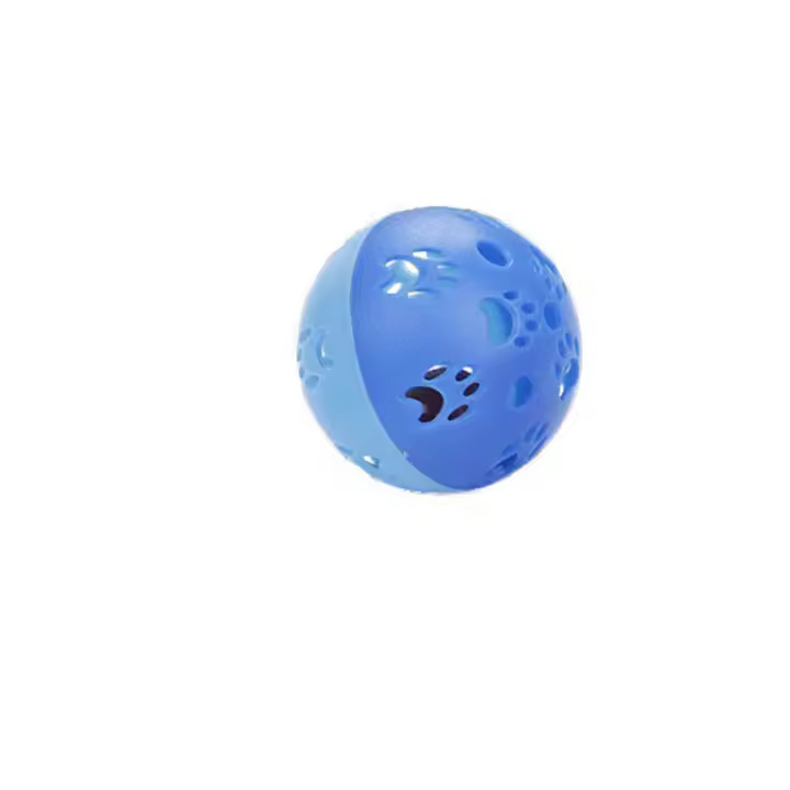 Entrenamiento hueco con campana pequeña, pelota de goma con sonido, suministros para mascotas, juguete para gato, pelota interactiva - 1
