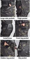 Traje de entrenamiento táctico al aire libre con conjunto de rana de camuflaje Hanye - details 4