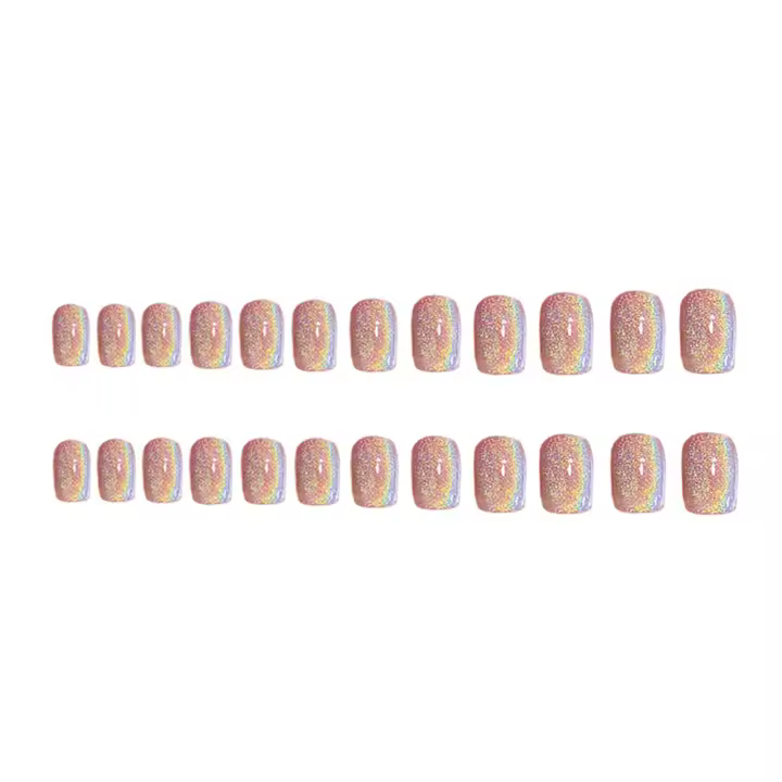 Uñas postizas hechas a mano para niñas con material de resina ecológico para mujeres elegantes y de moda - 1