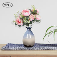 10pcs Flores de Seda de Peonía Rosa Ramas Individuales Largas Ideal para Bodas y Celebraciones - details 4