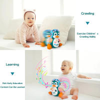 Baby Crawling Toys Musical Penguin Infant Moving Walking Dancing Toys with Light Toddler Interactive Development Tummy Time Gift - details 2