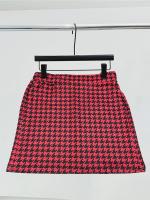 Media falda elegante de cintura elástica estilo Qianniao, Falda corta de cintura alta que abraza la cadera - details 27
