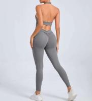 Monos de Yoga sin Costuras Ropa Deportiva Ajustada para Mujeres Leggings de Gimnasio con Bolsillo sin Espalda - details 22