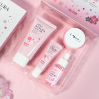 Conjunto de Cuidado de la Piel de Sakura LAIKOU Limpiador Facial, Crema de Ojos, Crema Facial, Sérum, Lótion, Toner para Hidratación y Iluminación - details 17