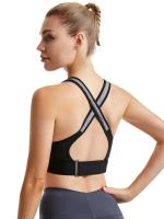 Sujetador deportivo para mujer, Top corto, chaleco de Yoga con cremallera frontal, talla grande, correa ajustable a prueba de agua - details 8