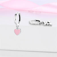 2023 100% Plata de Ley 925 2 uds pendientes de aro con dijes para mujer elegantes pendientes de arcoíris de ensueño regalos de joyería de cumpleaños perfectos - details 3