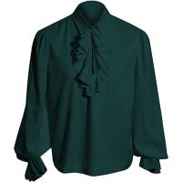 Camisa De Medieevalla Victoriana Renacentista Estilo Steampunk Con Volantes Para Hombres Ropa De Fantasía Tamaño Regular - details 5