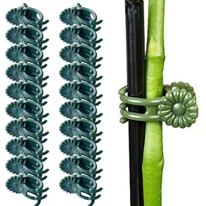 20 Piezas Clips Para Plantas De Jardín Clips De Orquídeas De Mariposa Abrazaderas De Tallo De Soporte De Plantas Soporte De Plantas De Vid De Flores De Jardín Herramientas De Jardín - 1