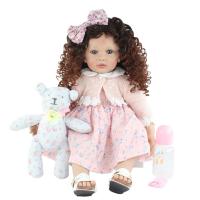 Muñeca Reborn realista de silicona suave para niños pequeños, juguete encantador, casa de juegos, regalo de cumpleaños para niñas, 60 CM, 24 pulgadas - details 2