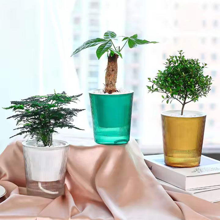 Riego automático transparente con absorción de agua automática ETA, adecuado para plantas de salón y productos florales - 1