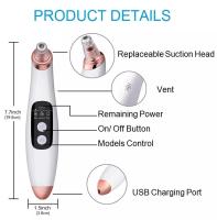 Extractor de Puntos Negros, Extractor Eléctrico de Puntos Negros al Vacío, Herramienta de Limpieza, Instrumento de Belleza con 6 Sondas para la Eliminación de Puntos Negros, Limpiador Facial de Succión al Vacío - details 12