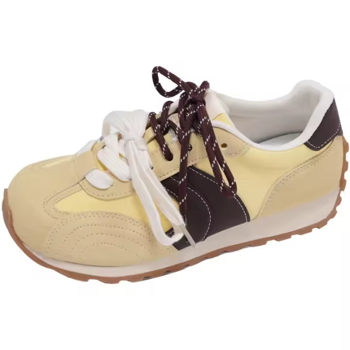 Zapatillas de Entrenamiento Alemanas para Mujer Primavera-Verano 2025 Diseño de Tablero Redondo de Cabeza - 1