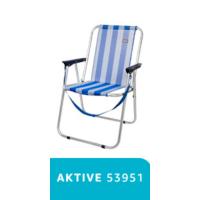 Tumbona plegable de playa Reclinable en 3 posiciones, 188x58x30 cm, peso máximo 110 kg - details 2