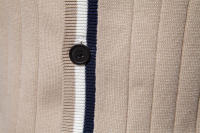 Cárdigan con cuello en V para hombre, suéter de manga larga, Chaqueta de punto con ribete de Color de contraste de moda - details 33