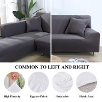 Fundas para Sofás largos elásticos, cubierta para Sofá de Rinconera en Forma de L, Ajustables Extraíbles Lavables - details 4