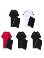 Traje deportivo de hombre 2025 verano nuevo suelto y transpirable para correr casual fitness pantalones cortos de manga corta fitness de dos piezas - details 0