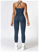 Pantalones de yoga, bodys deportivos para correr, FIESS, cintura alta, sin costuras, push-pull, bodys de entrenamiento para mujer - details 24