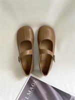 Zapatos Mary Jane planos de fondo francés, con punta redonda, boca poco profunda, estilo retro, para mujer. - details 35