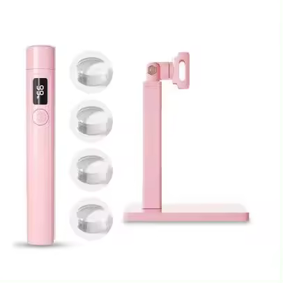 Miniluz LED ultravioleta profesional para secado de uñas, lámpara de mesa con soporte para manicura, portátil, UV - 1