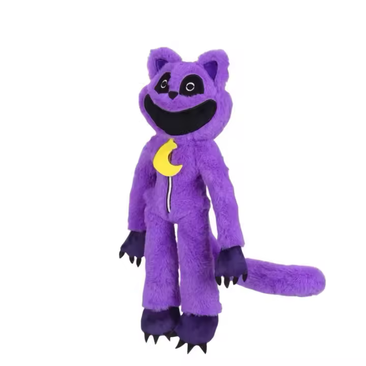 Bichos sonrientes aterrador para mascotas, juguete para mascotas, disfraz, gato, morado, amapola, muñeca - 1