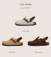 Zapatillas de corcho planas de verano para hombre y mujer, antideslizantes, con dos usos, plantilla de EVA Mary Jane Head - details 1