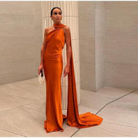 BUNO-Vestido de fiesta con cuello Halter y cinta de satén para mujer, vestidos elegantes sin espalda y hombros descubiertos, batas lisas para primavera 2025 - details 6