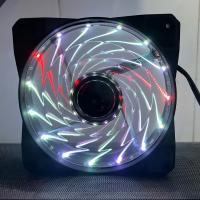 15ELD RGB Ventilador LED - 12cm Silencioso Enfriamiento, 4-Pines Ventilador de Torre de Escritorio con Interfaz Doble, Funcionamiento Silencioso para Servidor y PC, Ventilador de Juegos |   Ventilador Iluminado con LED |   Funcionamiento Suave - details 3