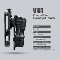 Soporte de Linterna Nextorch V61 con Dibujo Rápido 360º Ajustable en Tension y Diseños Innovadores de Bloqueo para Linternas de Diámetro 27-30mm y Anchuras de Cinturón ≤ 55mm - details 9