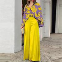 Conjunto Casual de Primavera-Verano Pantalones de Pierna Ancha Cómodos Manga Completa - details 6