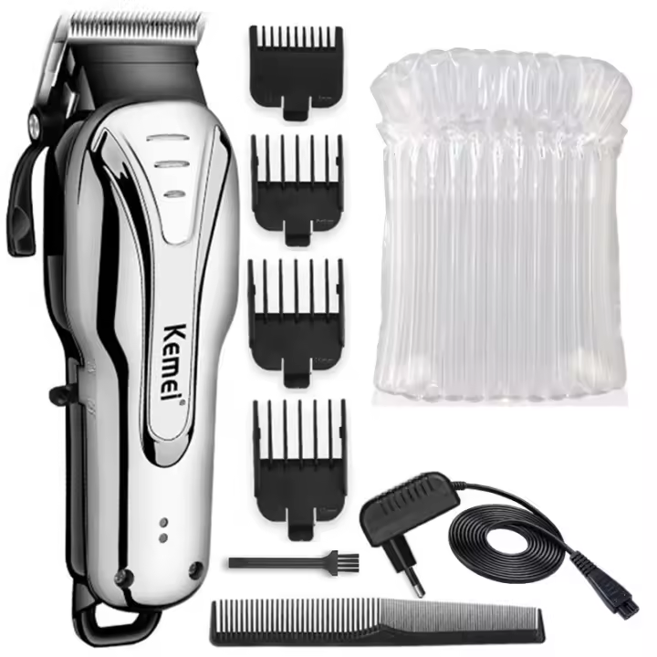 Kemei-cortadora de pelo recargable para hombre, recortadora de pelo con cuchilla ajustable 1992, cortadora de barba eléctrica - 1