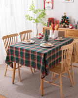 Mantel de Mesa de Cuadros a Cuadros con Borla Cubierta de Mesa sin Arrugas Lavable para Navidad, Fiestas y Año Nuevo - details 2