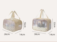 Bolsa de lavado separada en seco y húmedo para mujer, bolsa de almacenamiento de cosméticos, bolsa de artículos de tocador de viaje, accesorios de maquillaje de baño, funda con soporte para toalla, nuevo - details 6