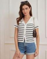 Traje de baño de una pieza para mujer, con cuello en V y control de barriga, ropa de playa para vacaciones - details 9