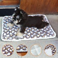 Manta de vellón de Coral para mascotas, cojín de cama grueso, cama esponjosa para mascotas, manta suave y acogedora para gatos y perros - details 0