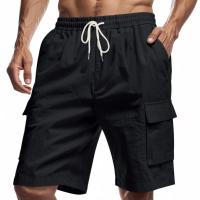 Pantalones cortos para hombre, pantalones deportivos de verano, moda para hombre, correr al aire libre, pantalones con cordón de secado rápido, pantalones cortos de entrenamiento con bolsillo grande para Fitness - details 3