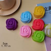 Molde de silicona para pastel de flores, Mini moldes de jabón DIY resistentes al calor, molde de hielo reutilizable, nuevo, 5cm - details 6