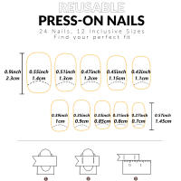 24PCS Uñas Curtas Cuadradas Rosas Con Diseño De Amor Y Blanco Uñas Postizas Francesas Colores Dulces Para Fiesta Uñas Postizas De Quemado - details 12