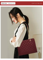 FOXER bolso de hombro con cadena de cuero PU para mujer, bolso para axilas, bolso a cuadros simple a la moda - details 7